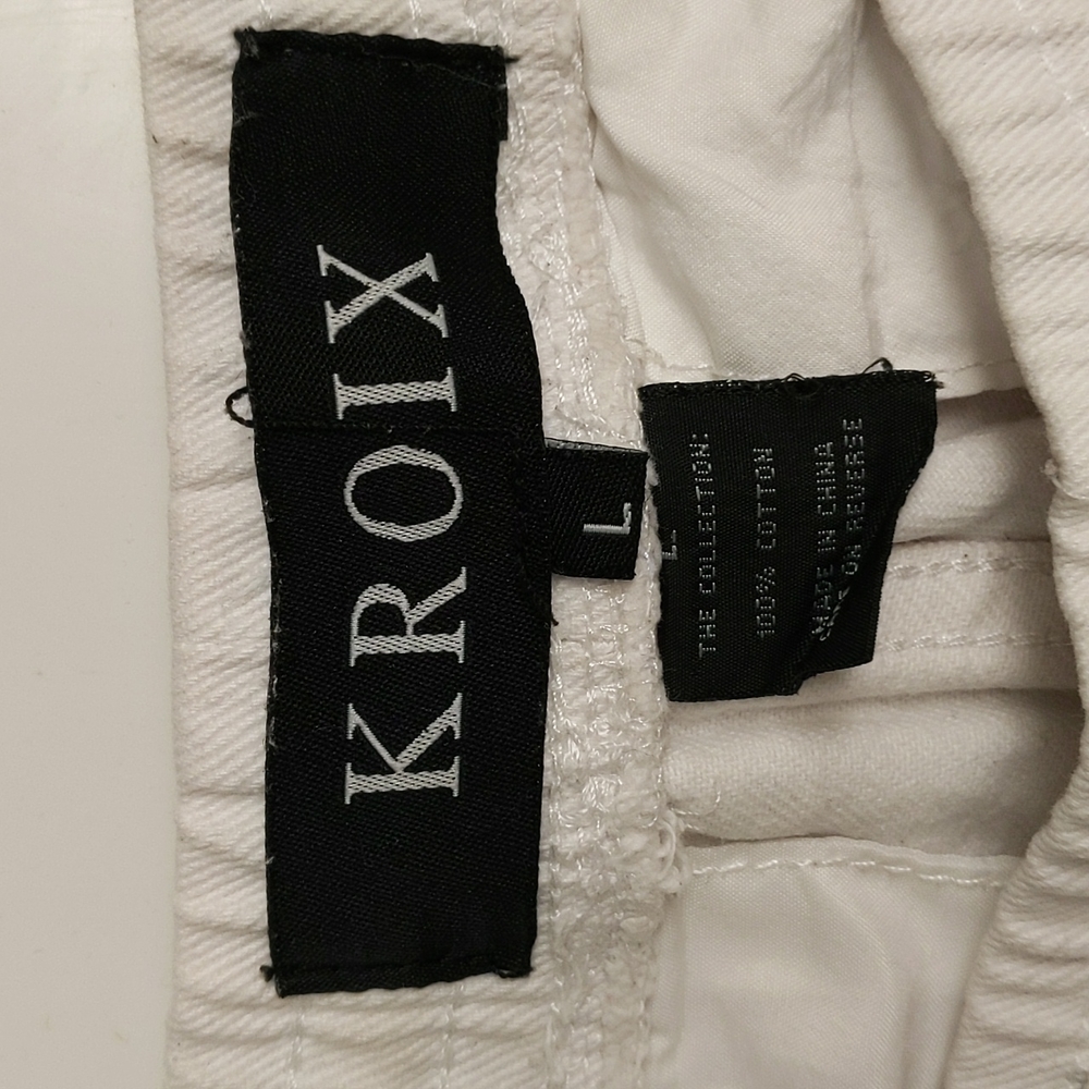 Man's White and Black Joggers - Picture 4 of 4
